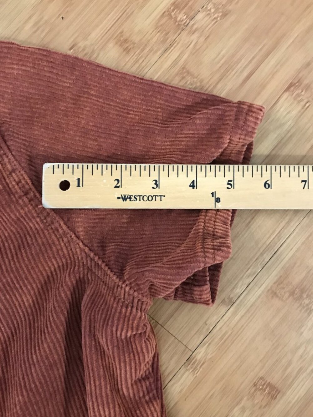 BDG Corduroy Utility Jumpsuit Women S Brown Button Up Pockets Short Sleeve 19146 - Picture 10 of 15